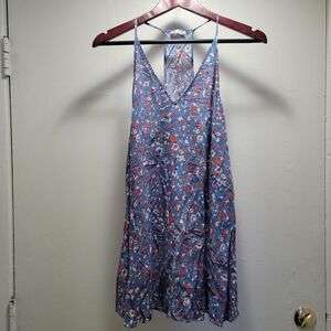 Intimately By Free People Floral Blue Dress